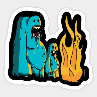 Yeti and son Sticker